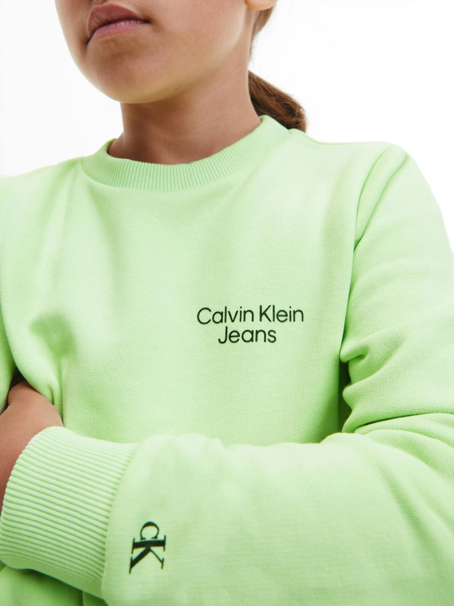 Calvin Klein Boys 4-7 Cotton Terry Sweatshirt - Image 8