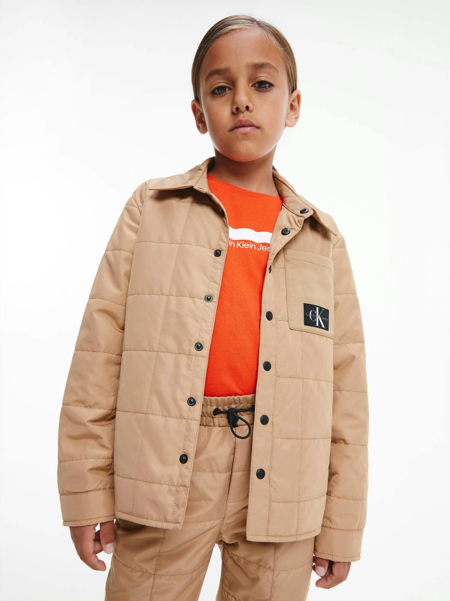 Calvin Klein Boys 4-7 Quilted Overshirt - Image 4