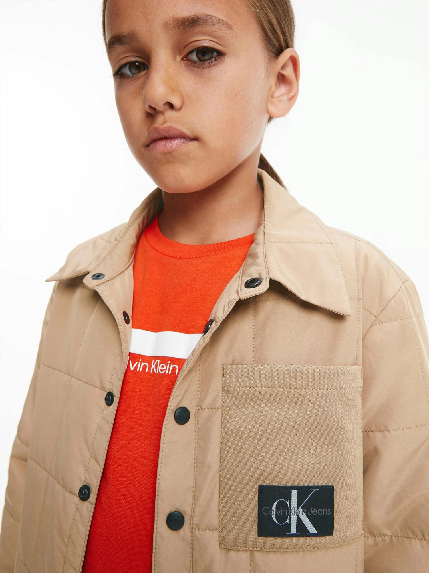 Calvin Klein Boys 8-16 Quilted Overshirt - Image 9