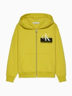 Calvin Klein Boys 4-7 Gradient Logo Zip Through Jacket