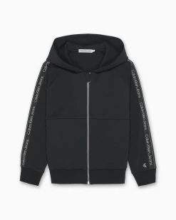 Calvin Klein Boys 8-16 Logo Zip Up Sweatshirt
