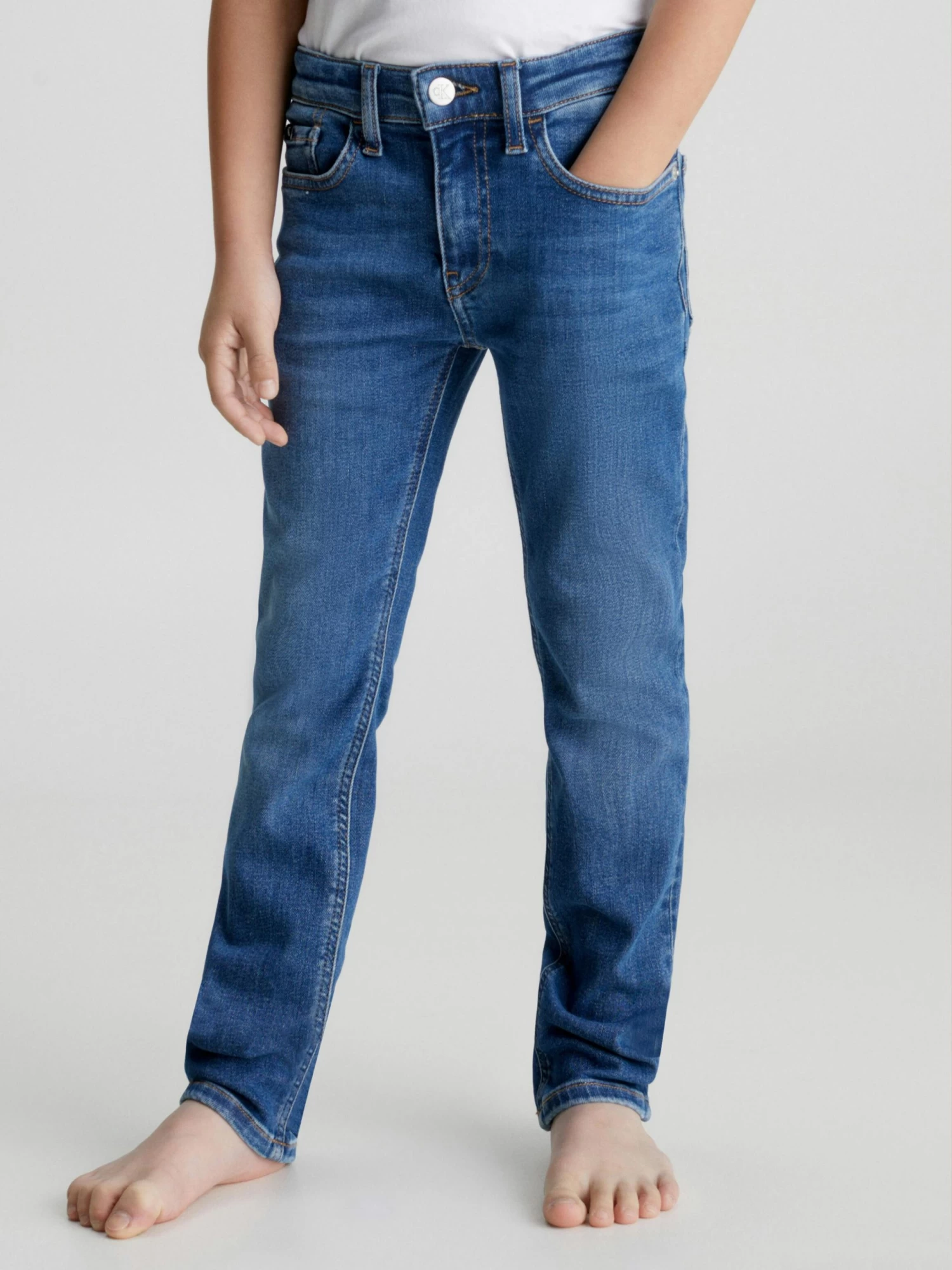 Calvin Klein Boys 8-16 Mid Rise Slim Jeans - Image 2
