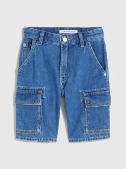 Calvin Klein Boys 8-16 Denim Cargo Shorts