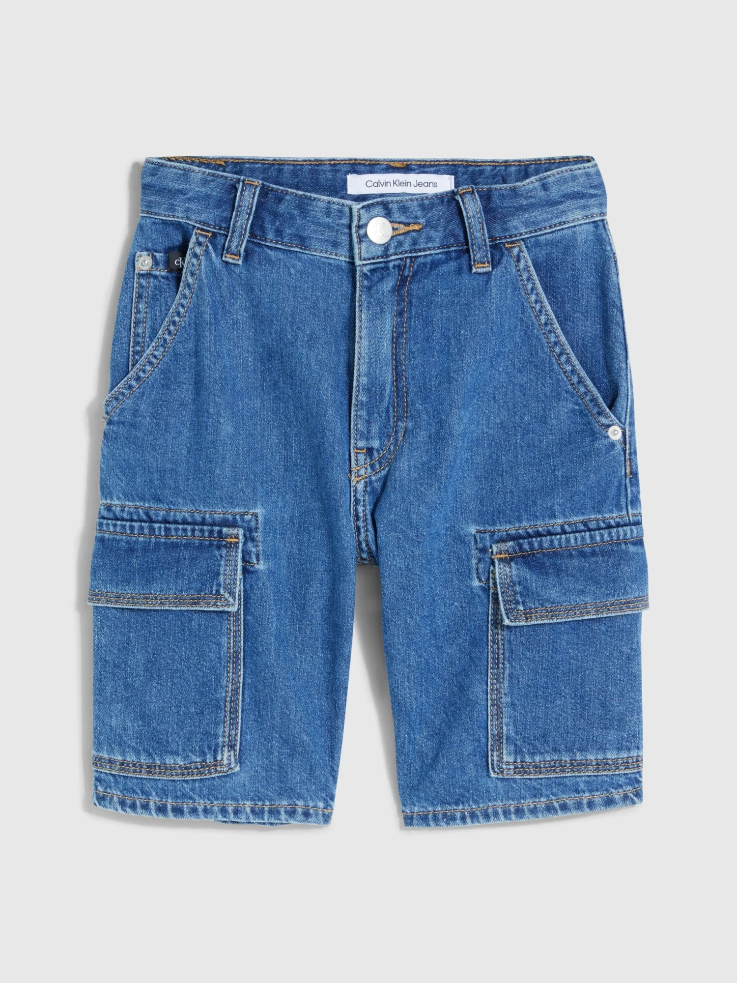 Calvin Klein Boys 8-16 Denim Cargo Shorts