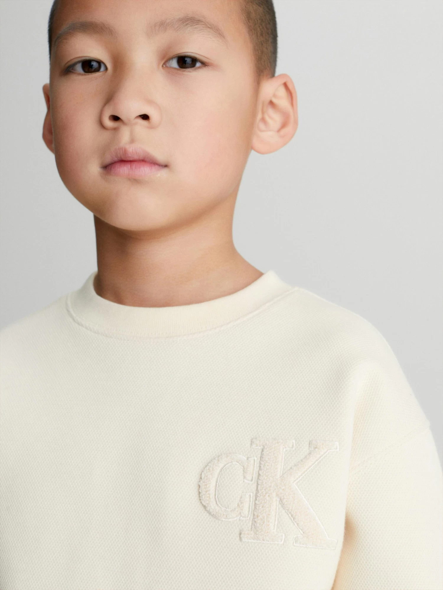 Calvin Klein Boys 8-16 Pique Sweatshirt - Image 4