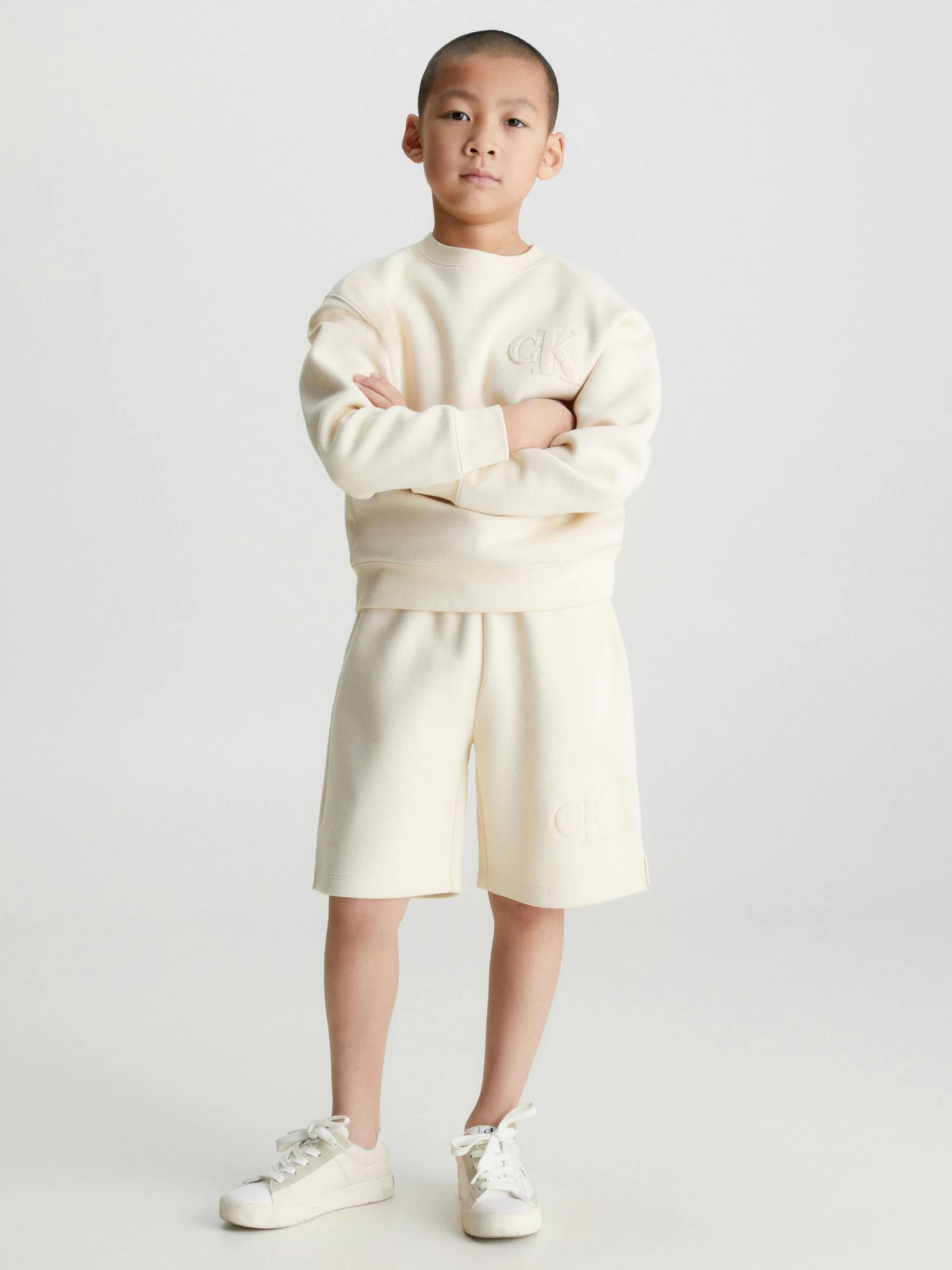 Calvin Klein Boys 8-16 Pique Sweatshirt - Image 5