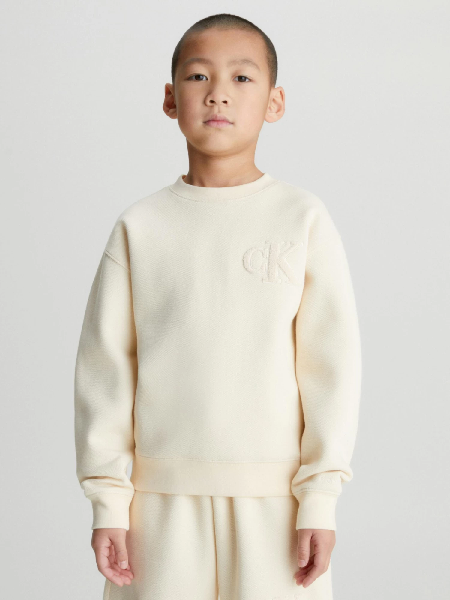 Calvin Klein Boys 8-16 Pique Sweatshirt - Image 2
