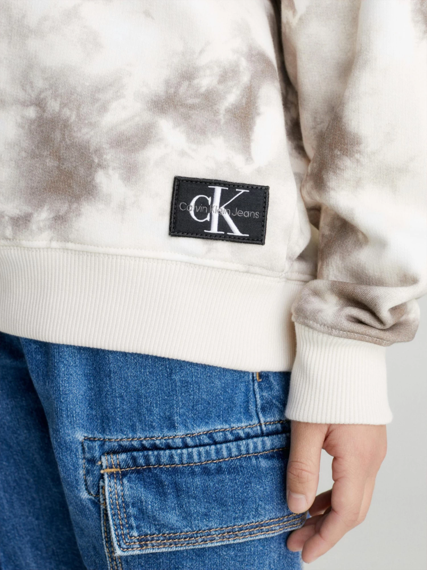 Calvin Klein Boys 3-7 Tie Dye Logo Hoodie - Image 4