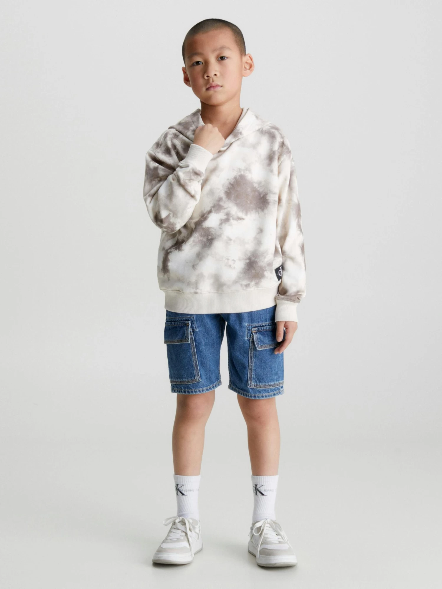 Calvin Klein Boys 3-7 Tie Dye Logo Hoodie - Image 5