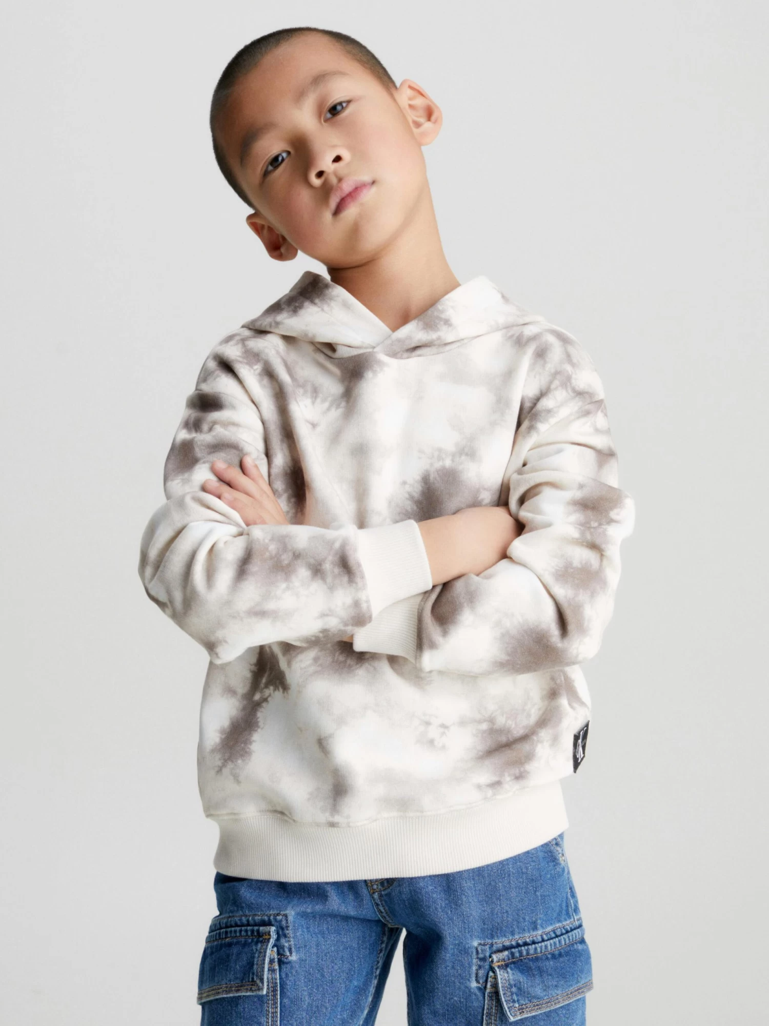 Calvin Klein Boys 3-7 Tie Dye Logo Hoodie - Image 2