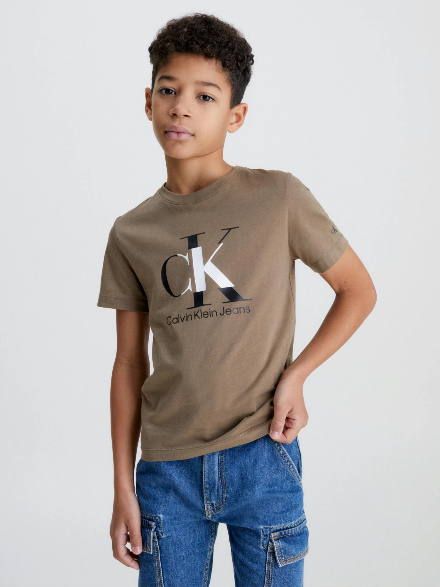 Calvin Klein Boys 8-16 Cotton Logo T-Shirt - Image 2