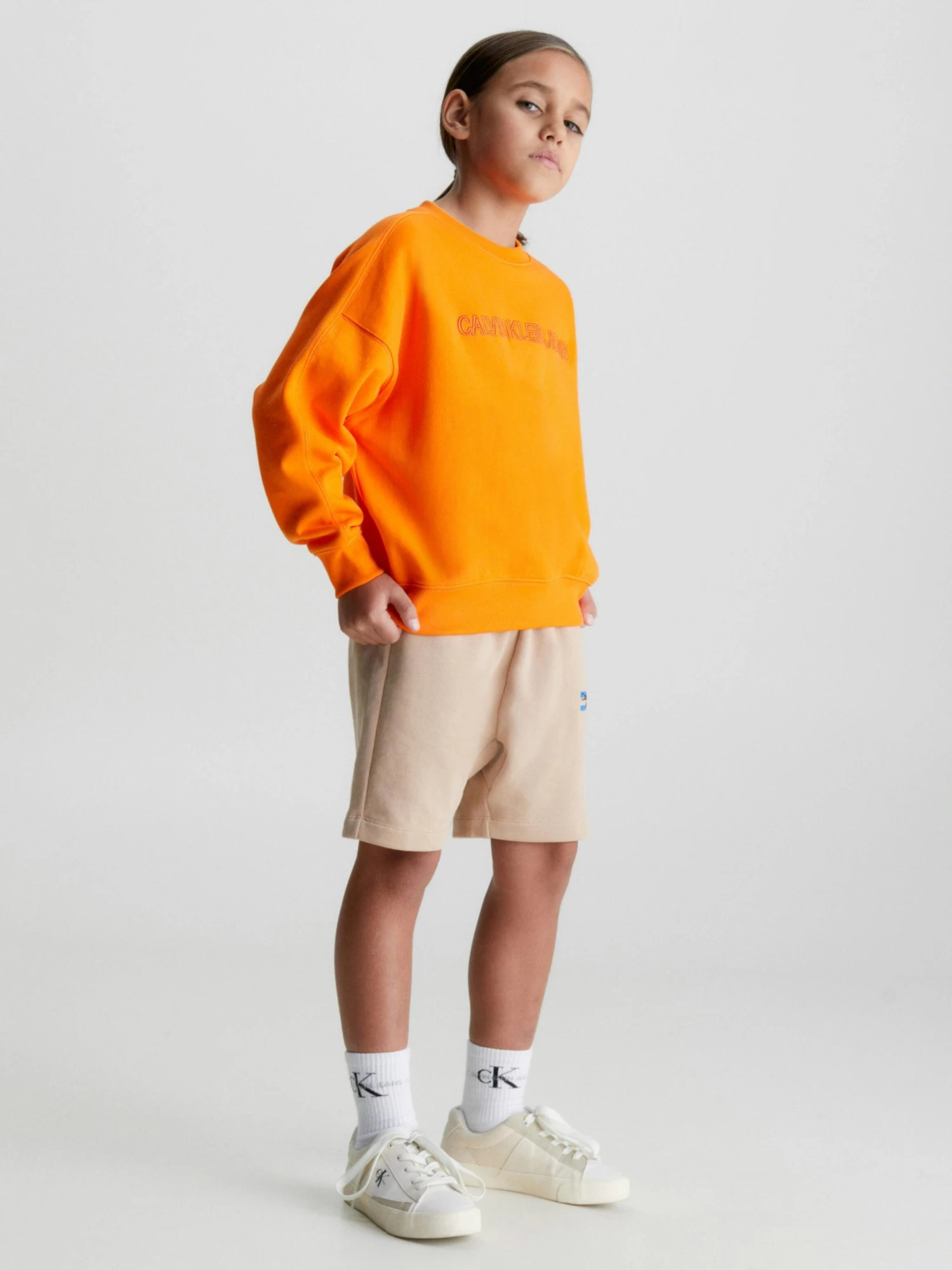 Calvin Klein Boys 3-7 Relaxed Logo Sweatshirt - Image 5