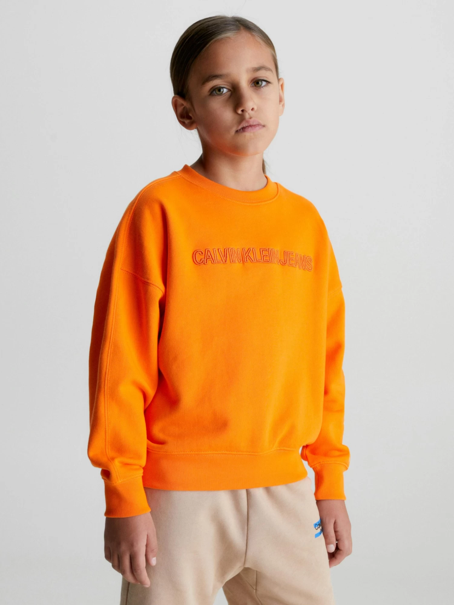 Calvin Klein Boys 3-7 Relaxed Logo Sweatshirt - Image 2