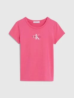 Calvin Klein Girls 4-7 Slim Cotton T-Shirt