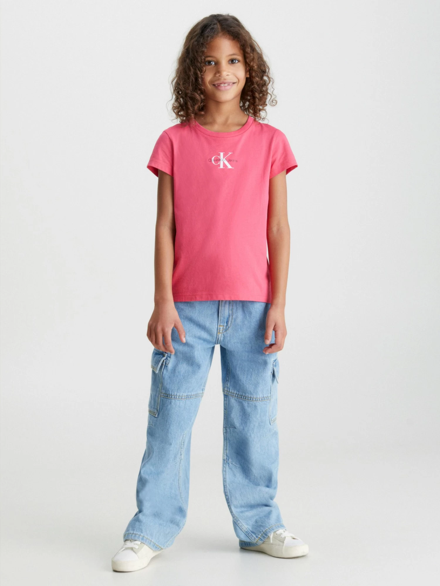 Calvin Klein Girls 8-16 Slim Cotton T-Shirt - Image 5