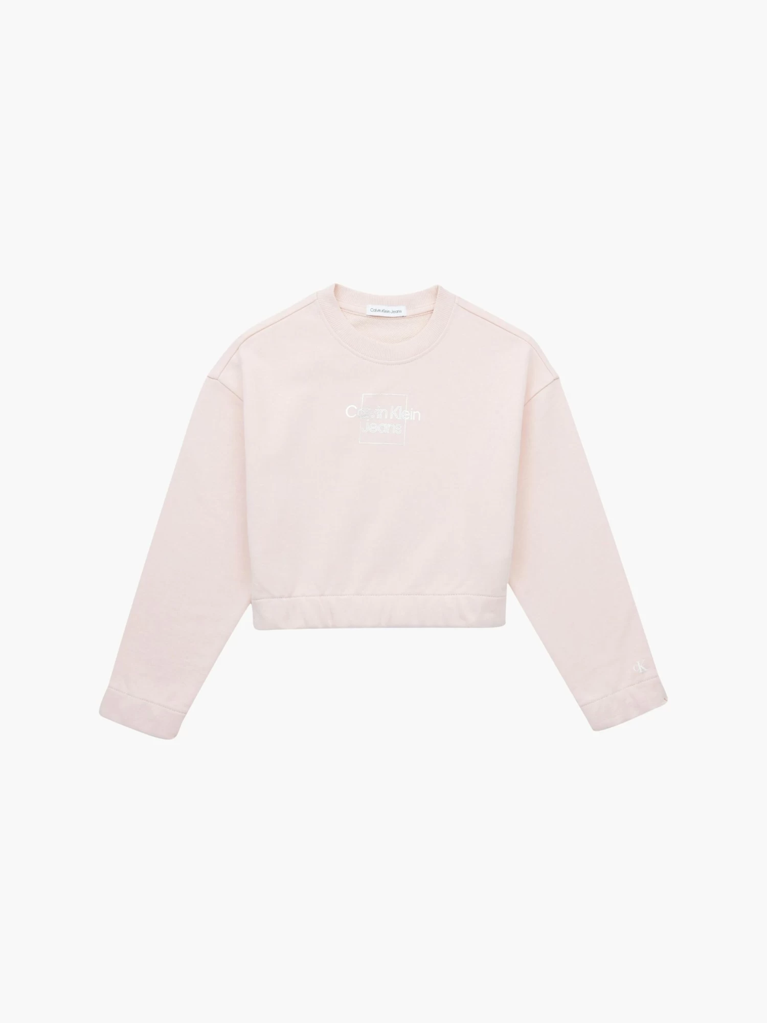 Calvin Klein Girls 8-16 Cropped Sweatshirt - Image 2
