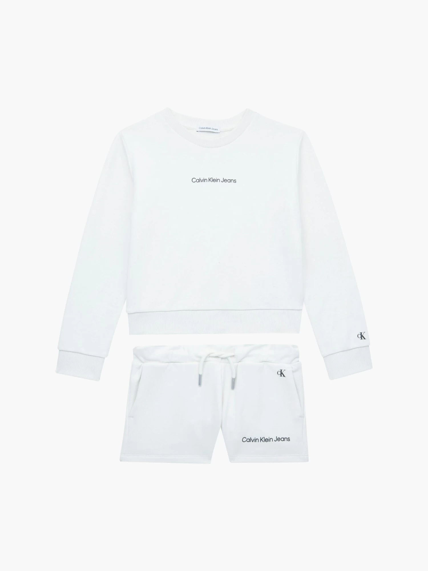 Calvin Klein Girls 4-7 Sweatshirt And Shorts Set - Image 2