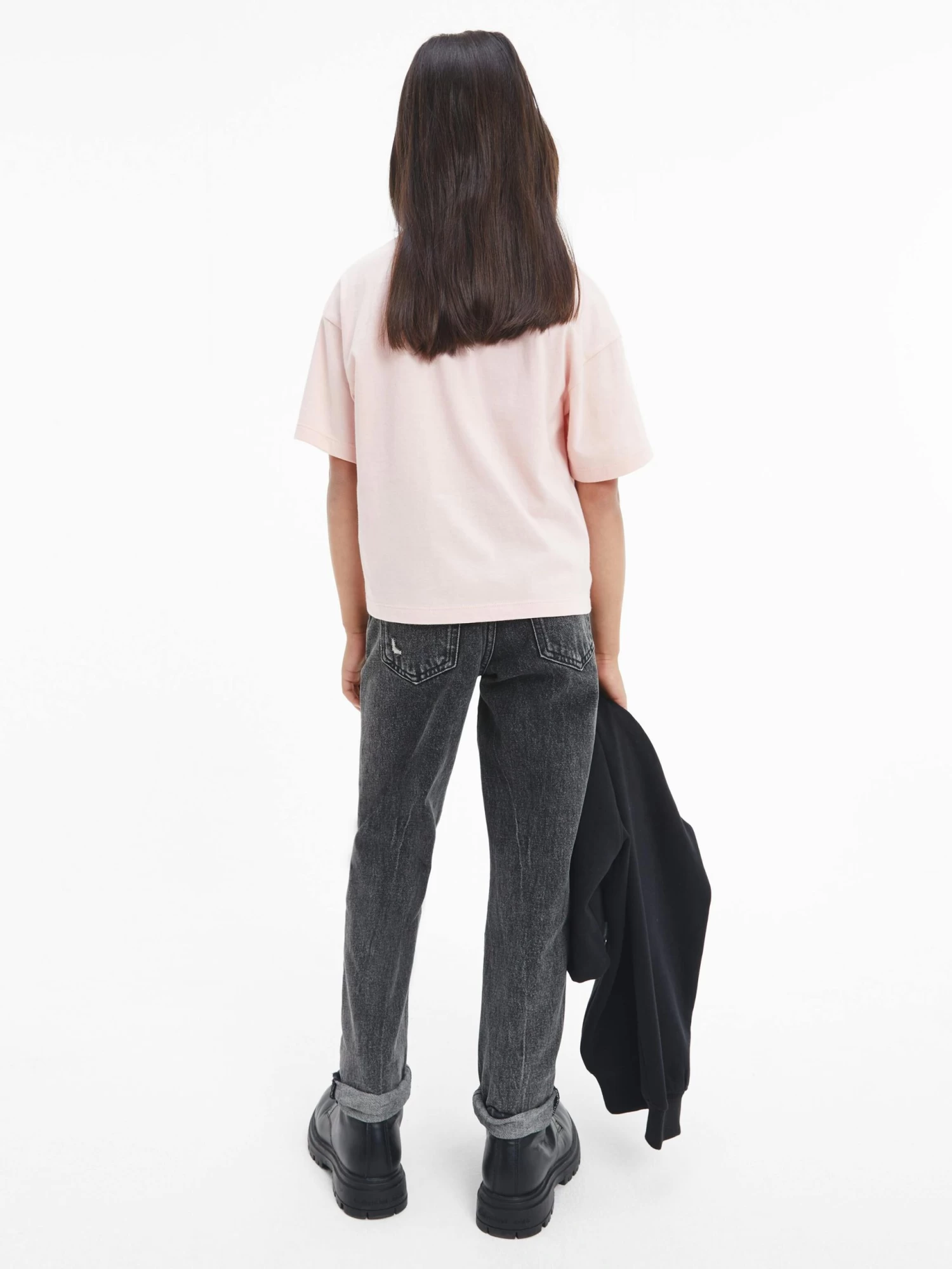 Calvin Klein Girls 8-16 Cotton Boxy T-Shirt - Image 5