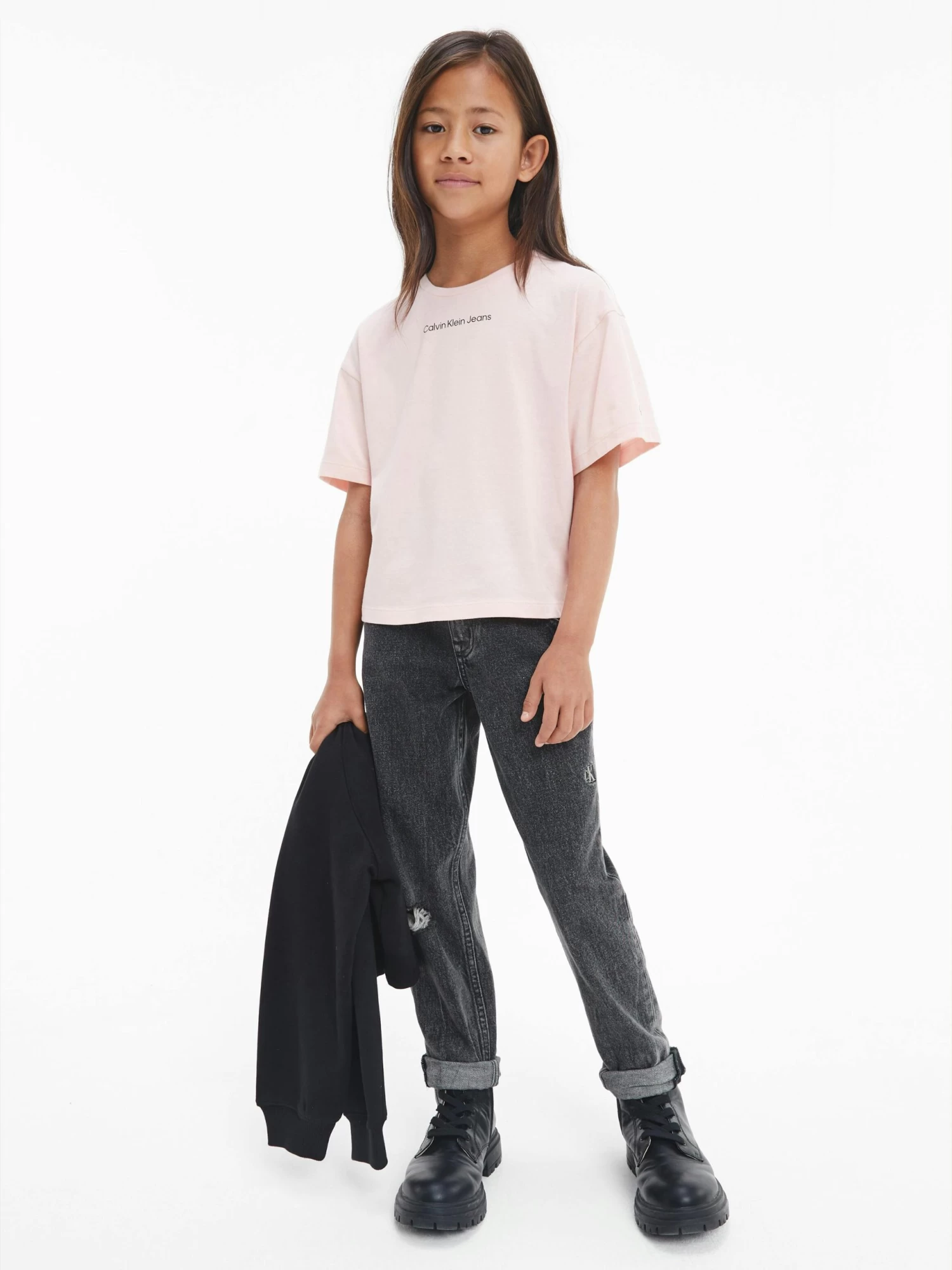Calvin Klein Girls 8-16 Cotton Boxy T-Shirt - Image 10
