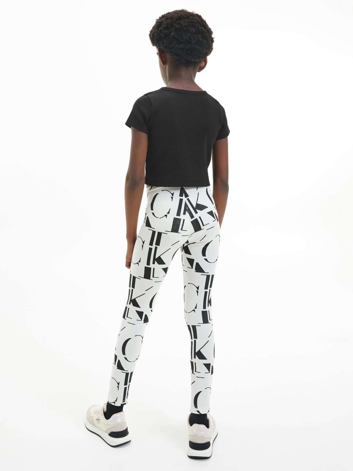 Calvin Klein Girls 8-16 Ribbed Logo T-shirt - Image 5