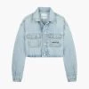 Calvin Klein Girls 8-16 Oversized Cropped Denim Jacket