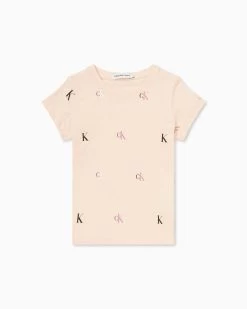 Calvin Klein Girls 4-7 Slim Logo T-Shirt