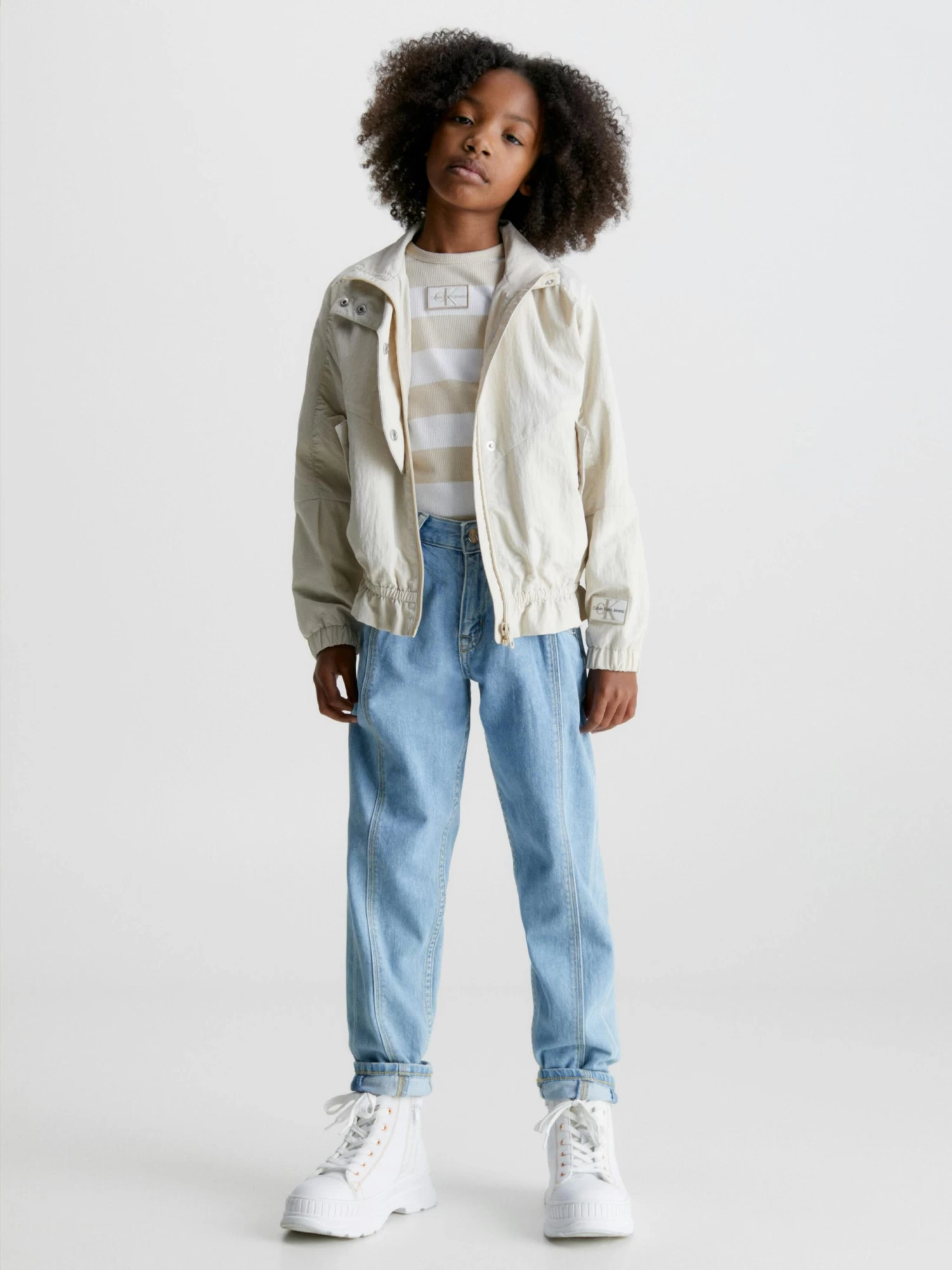 Calvin Klein Girls 8-16 Relaxed Recycled Nylon Jacket - Image 5