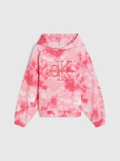 Calvin Klein Girls 3-7 Tie Dye Logo Hoodie