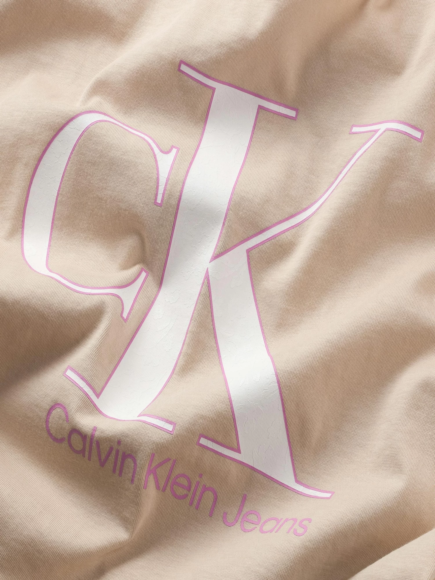 Calvin Klein Girls 3-7 Organic Cotton Logo T-Shirt - Image 2