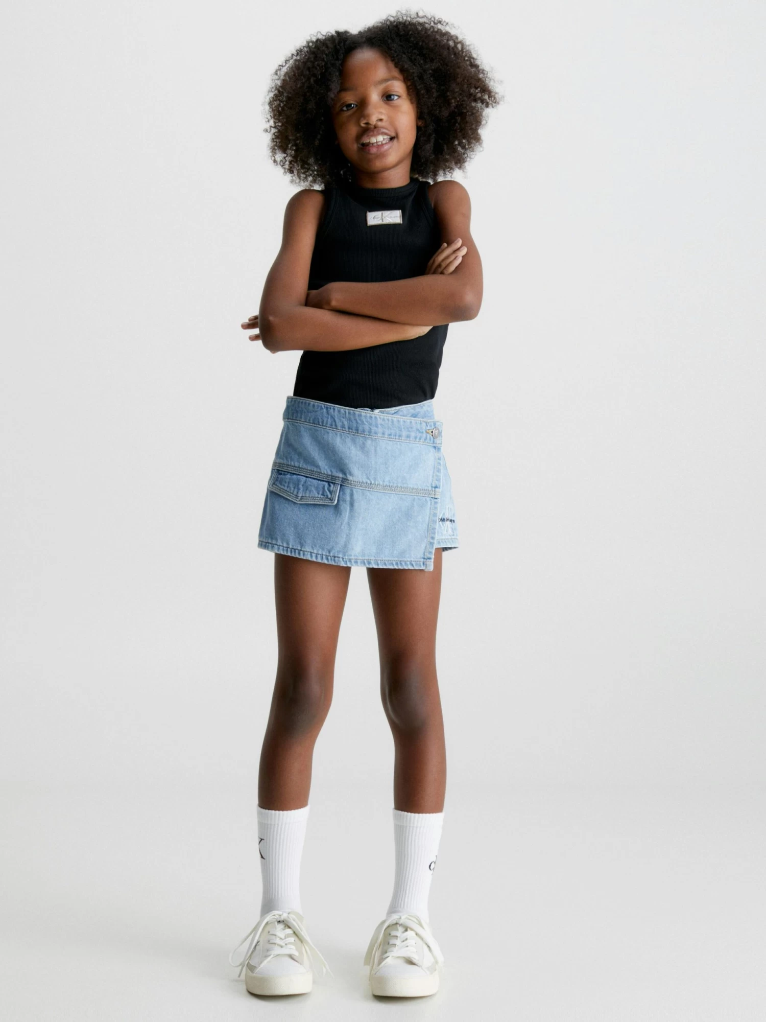 Calvin Klein Girls 3-7 Ribbed Racer Tank Top - Image 5