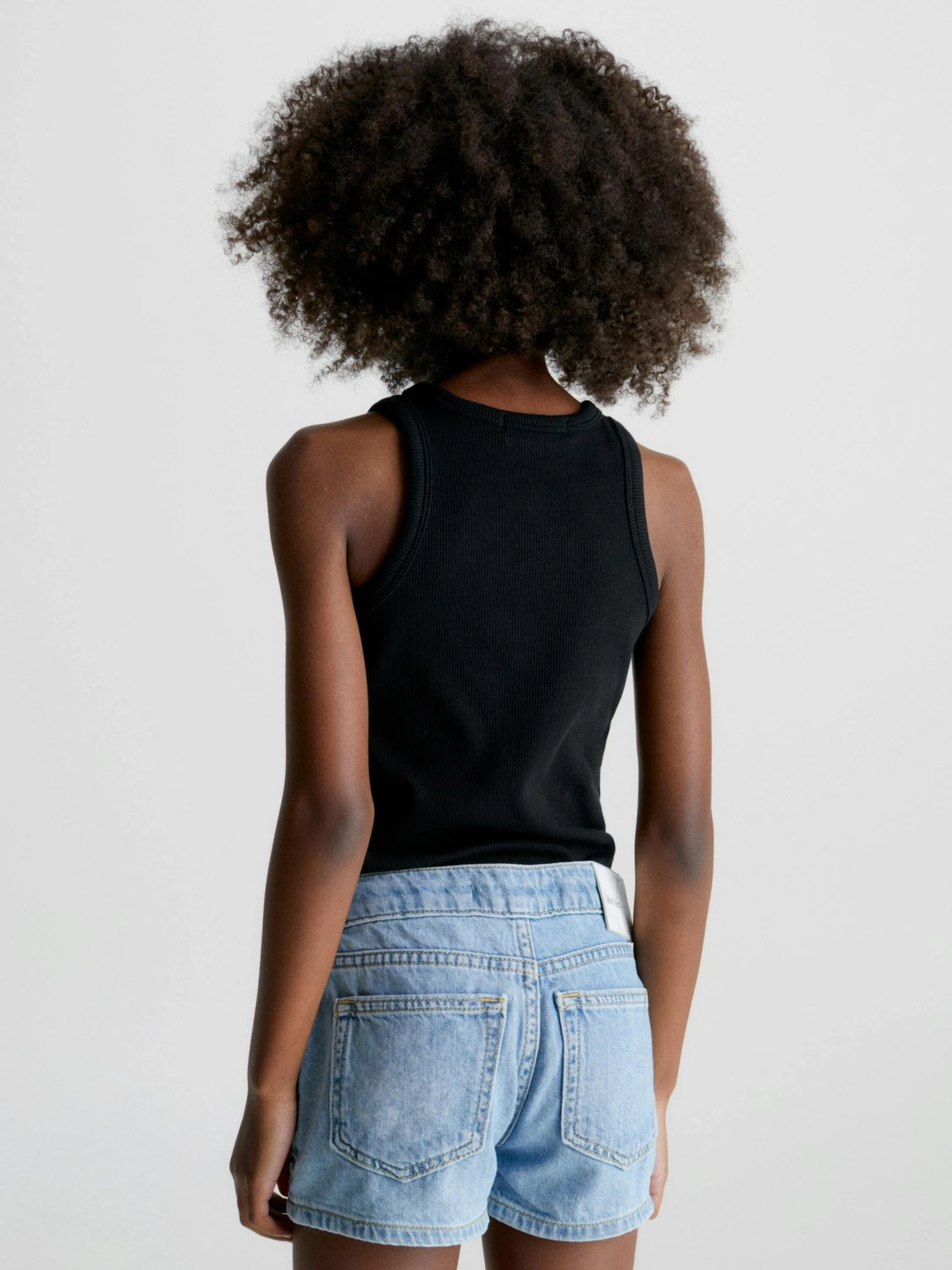 Calvin Klein Girls 8-16 Ribbed Racer Tank Top - Image 3