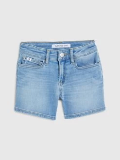Calvin Klein Girls 8-16 Mid Rise Slim Denim Shorts