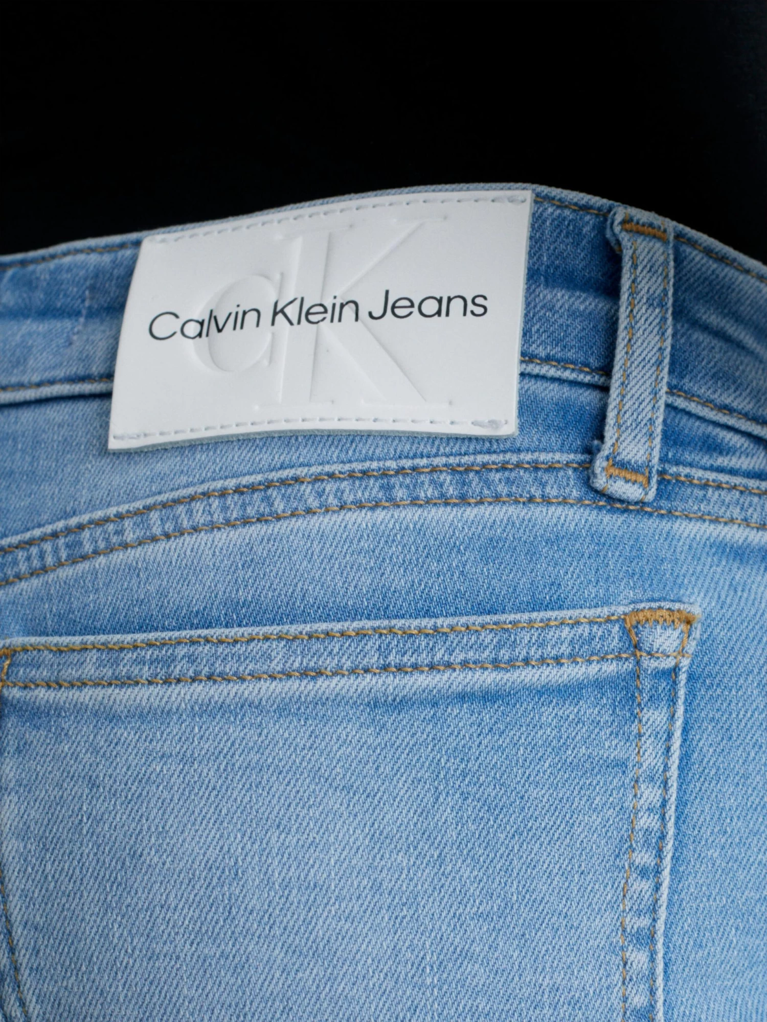 Calvin Klein Girls 8-16 Mid Rise Slim Denim Shorts - Image 4