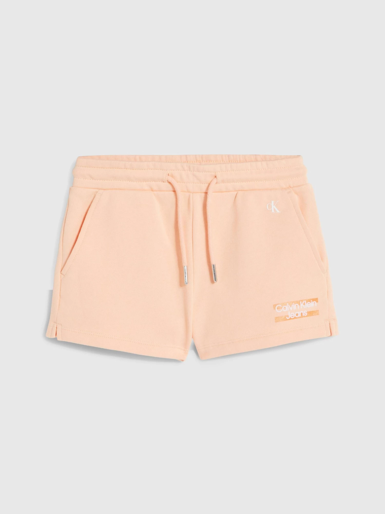 Calvin Klein Girls 3-7 Cotton Logo Shorts