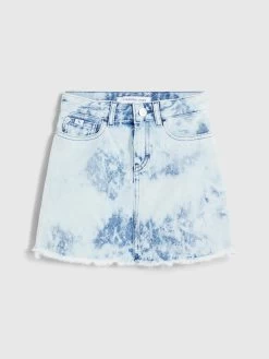 Calvin Klein Girls 3-7 Denim Tie Dye Skirt