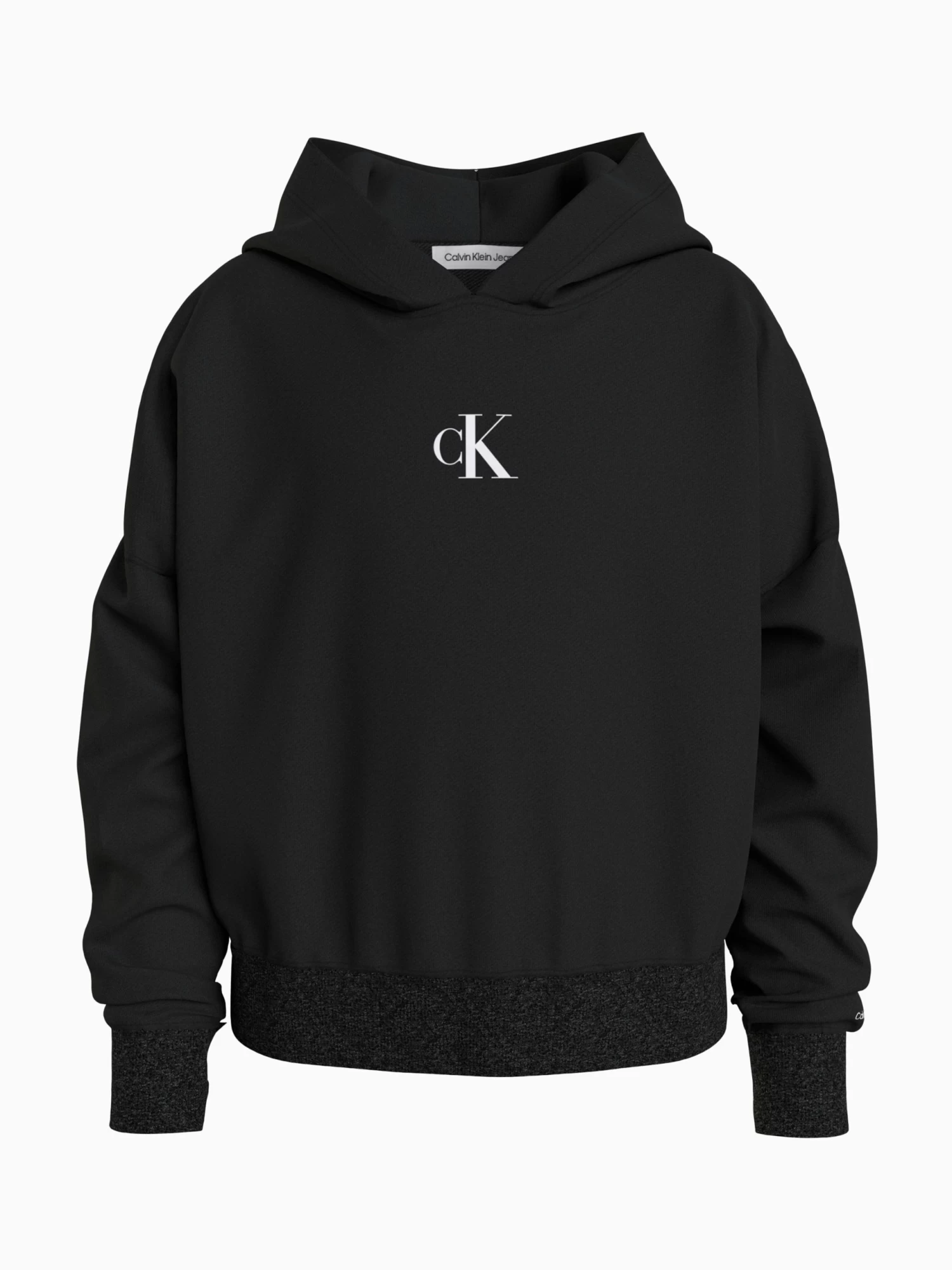 Calvin Klein Girls 8-16 Logo Boxy Hoodie
