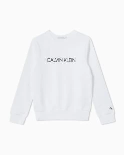 Calvin Klein Kids Unisex 8-16 Logo Sweatshirt