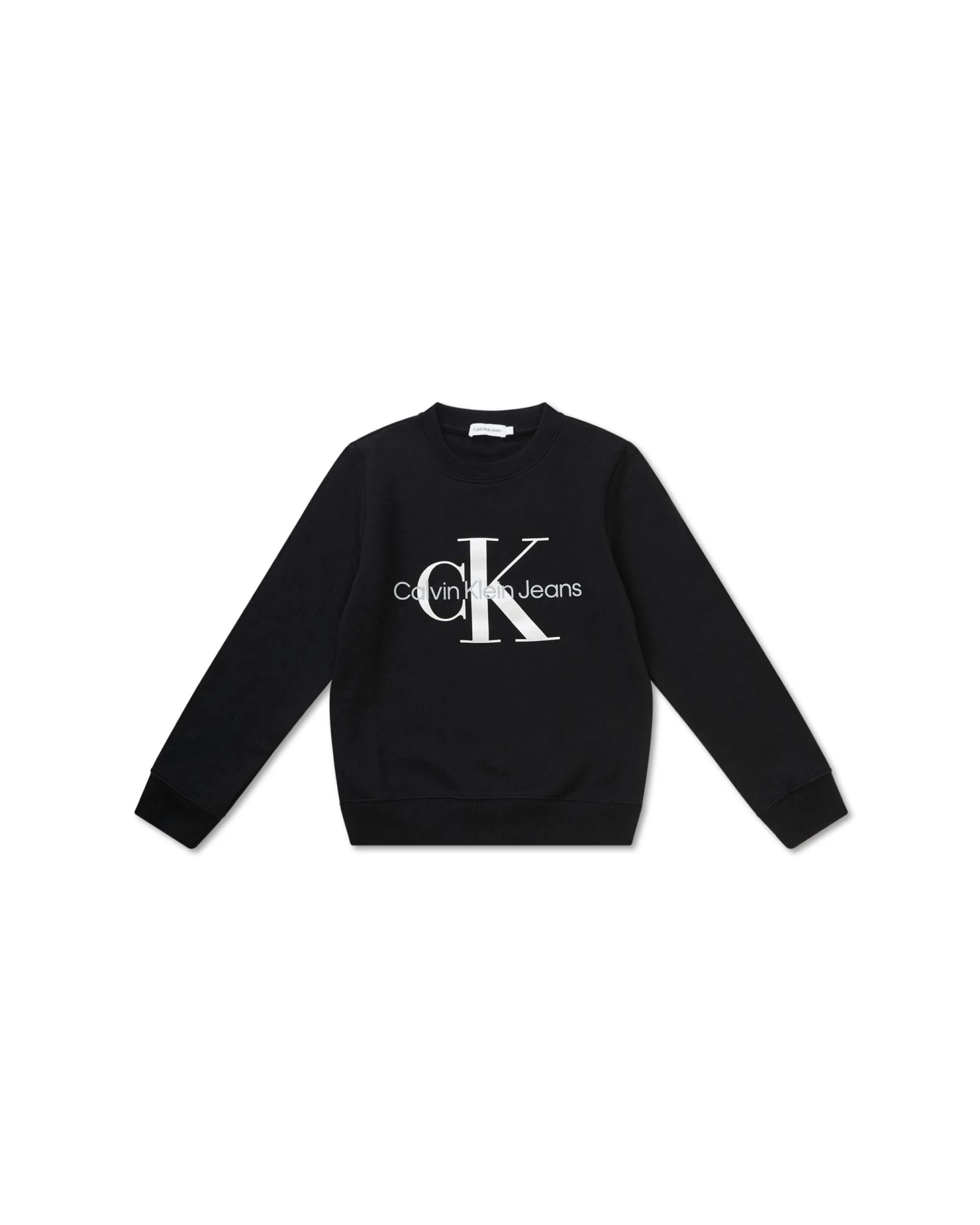 Calvin Klein Kids Unisex 4-7 Cotton Terry Logo Sweatshirt