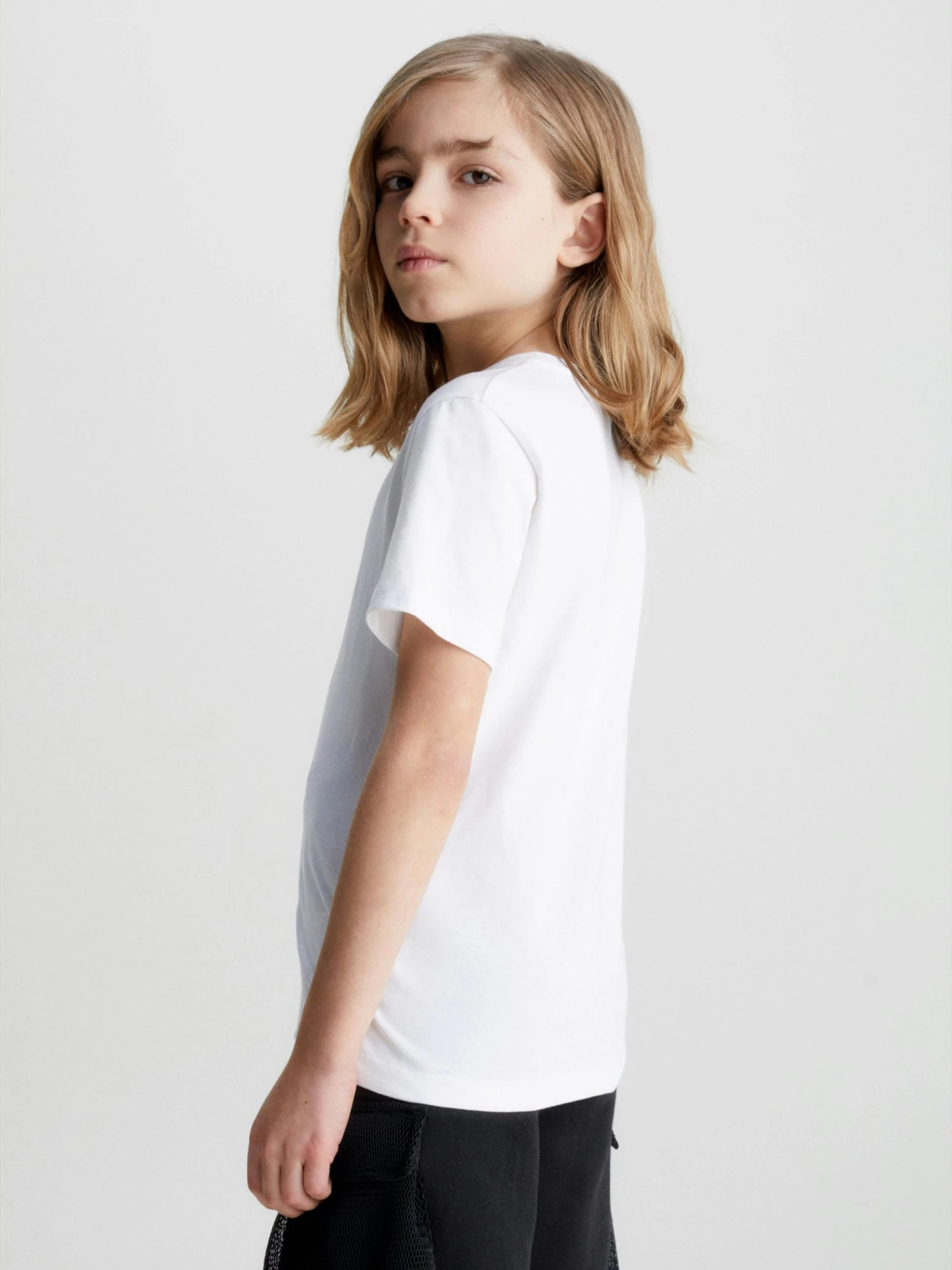 Calvin Klein Kids Unisex 8-16 Cotton Logo T-Shirt - Image 4