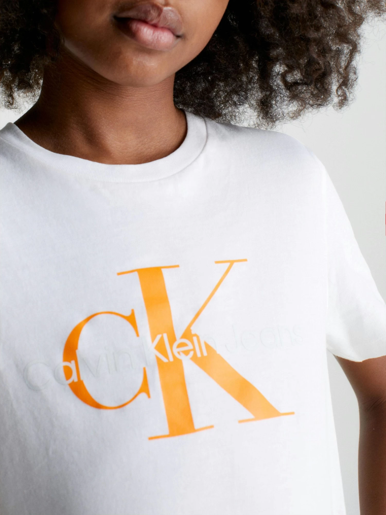Calvin Klein Kids Unisex 8-16 Cotton Logo T-Shirt - Image 5