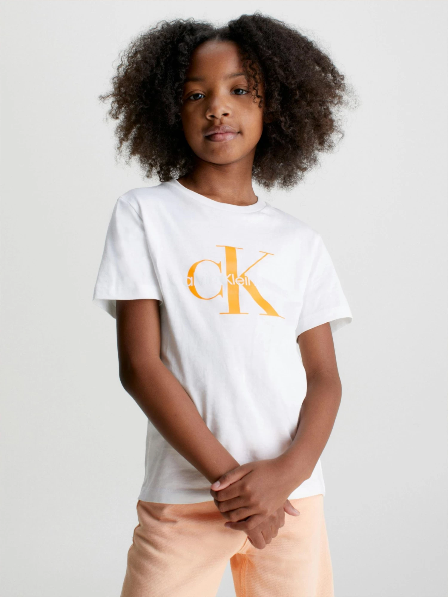 Calvin Klein Kids Unisex 8-16 Cotton Logo T-Shirt - Image 2