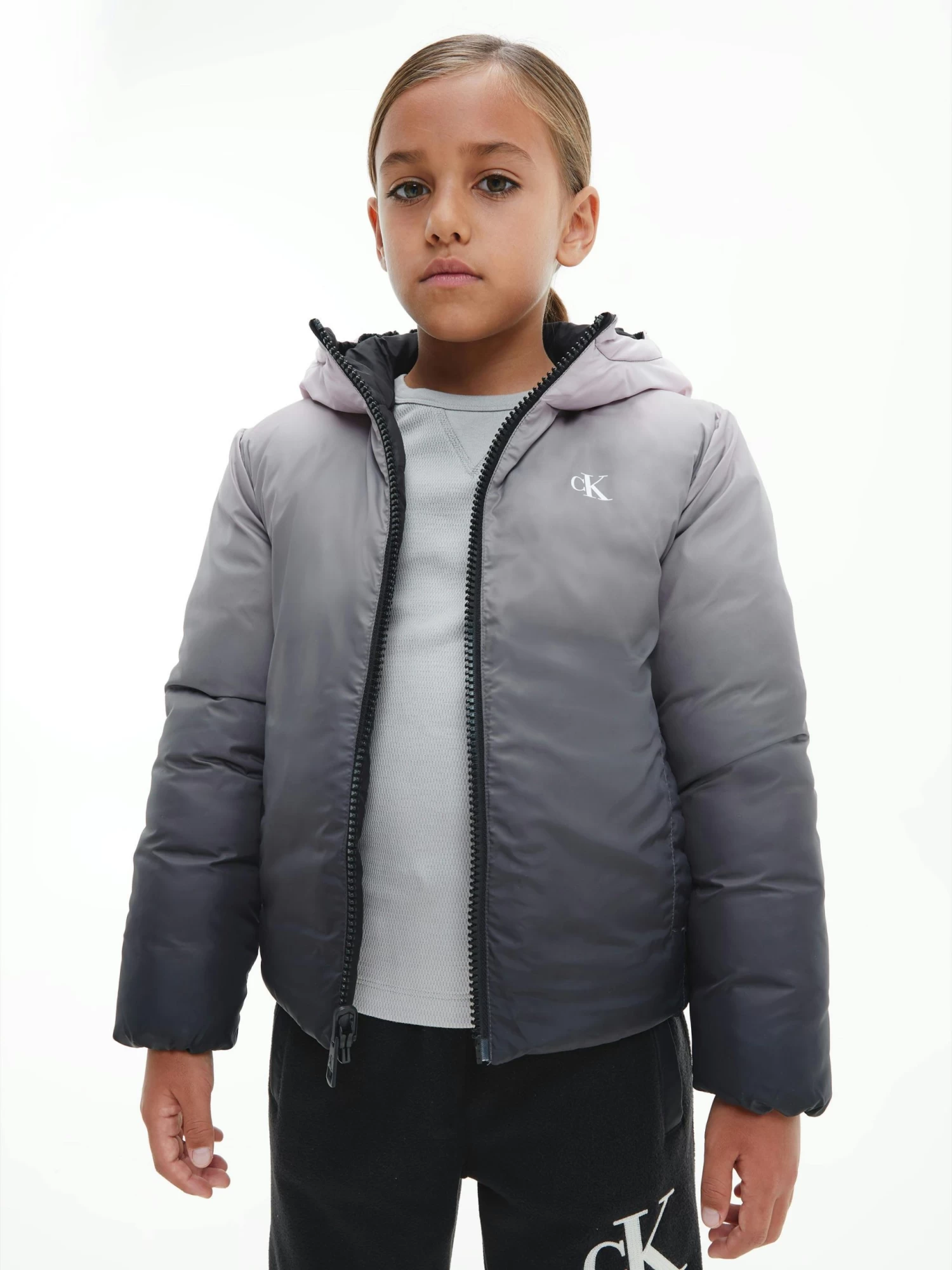 Calvin Klein Kids Unisex 4-7 Reversible Puffer Jacket - Image 9