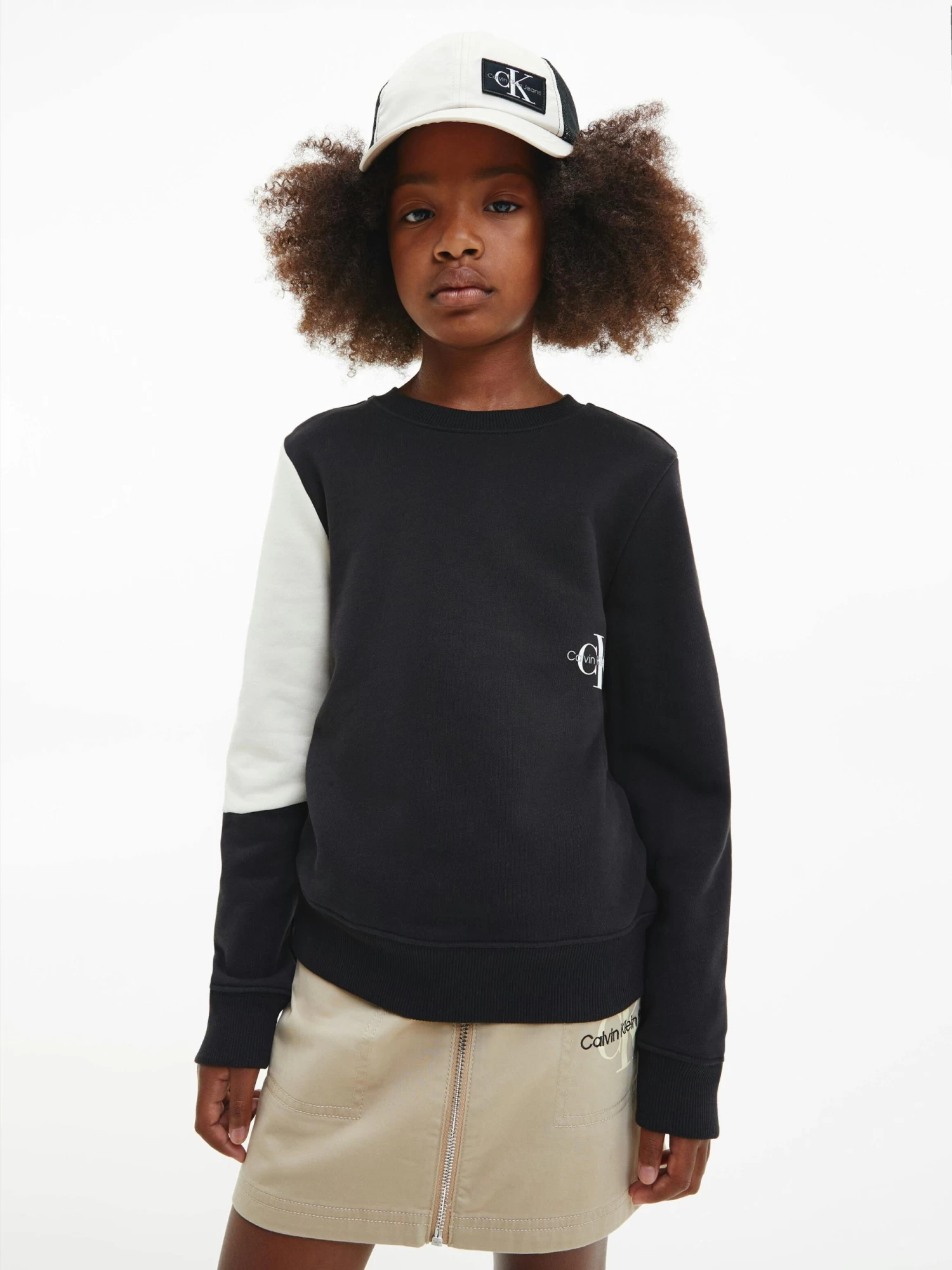 Calvin Klein Kids Unisex 8-16 Colourblock Sweatshirt - Image 9