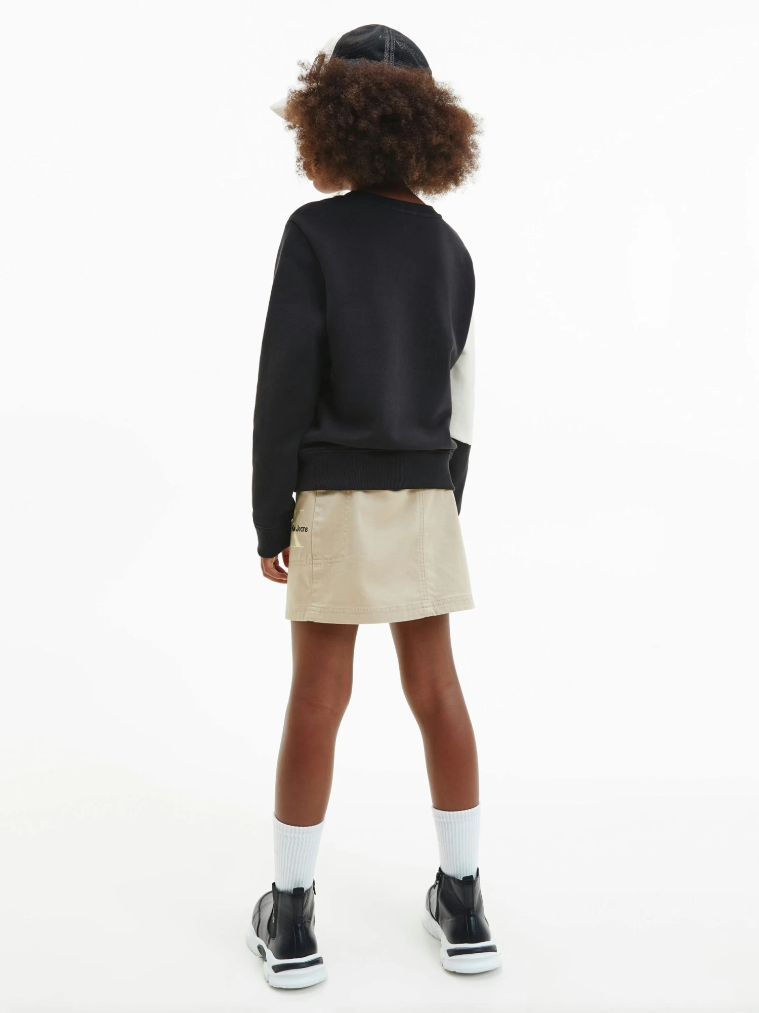 Calvin Klein Kids Unisex 8-16 Colourblock Sweatshirt - Image 3