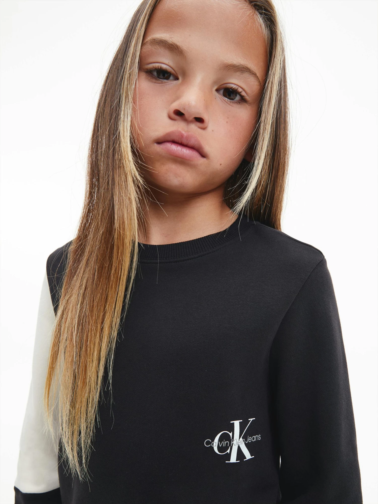 Calvin Klein Kids Unisex 8-16 Colourblock Sweatshirt - Image 6