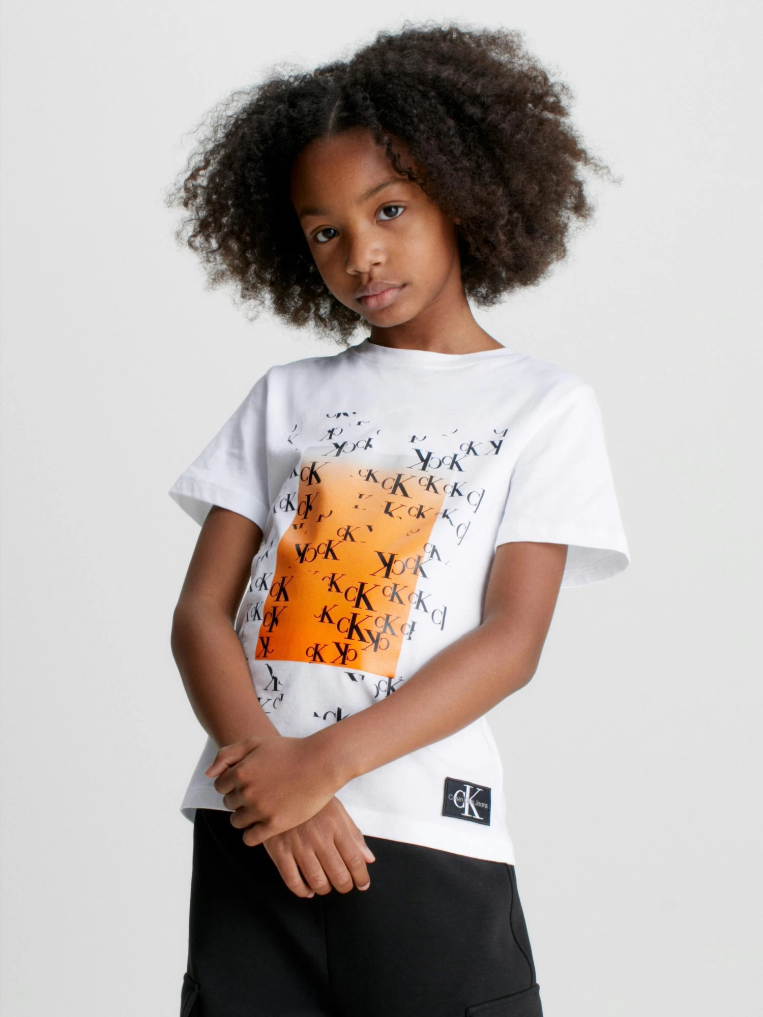 Calvin Klein Kids Unisex 3-7 Kids Monogram Flare Graphic T-Shirt - Image 6
