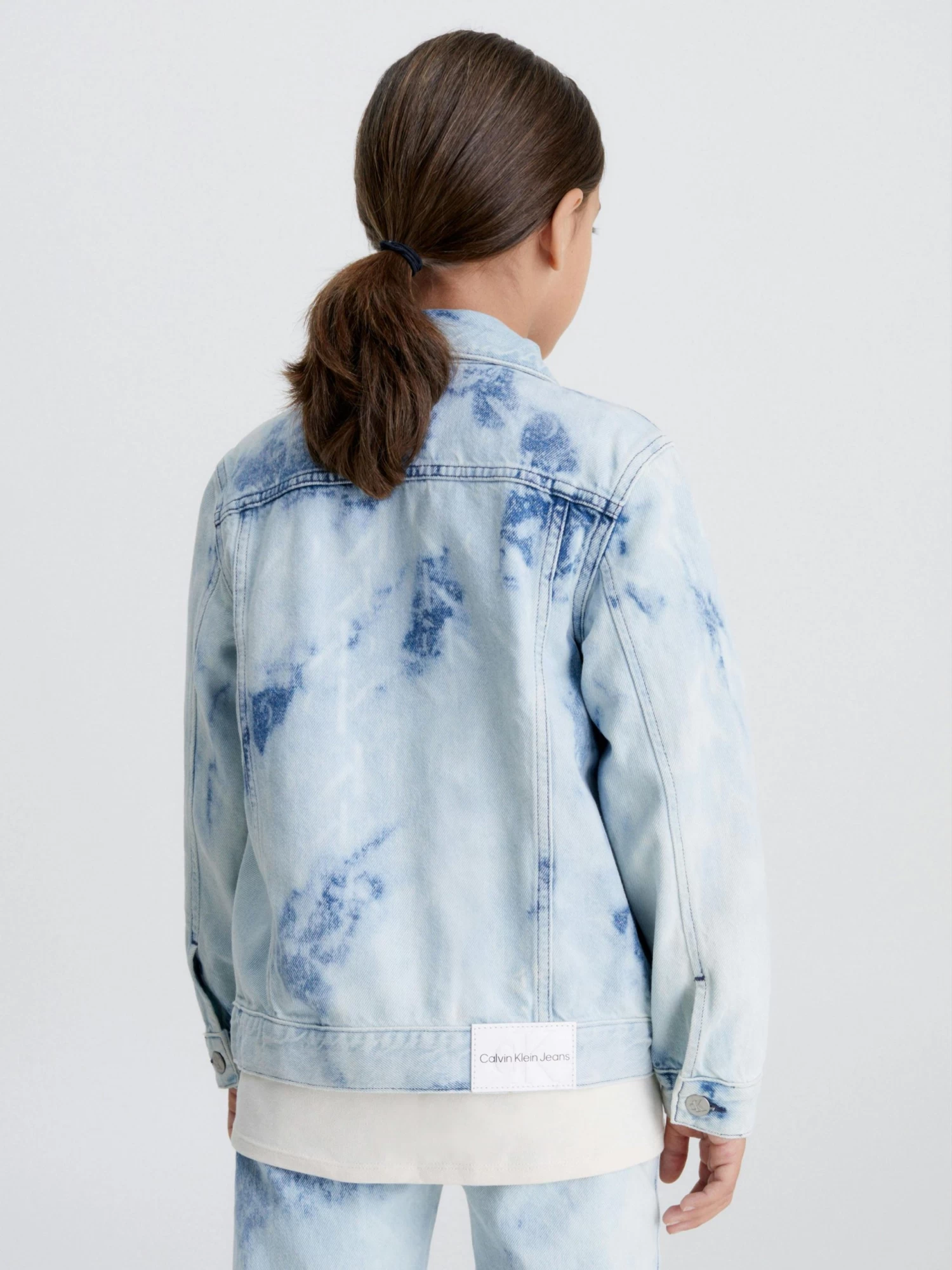 Calvin Klein Kids Unisex 3-7 Kids Denim Tie Dye Jacket - Image 3