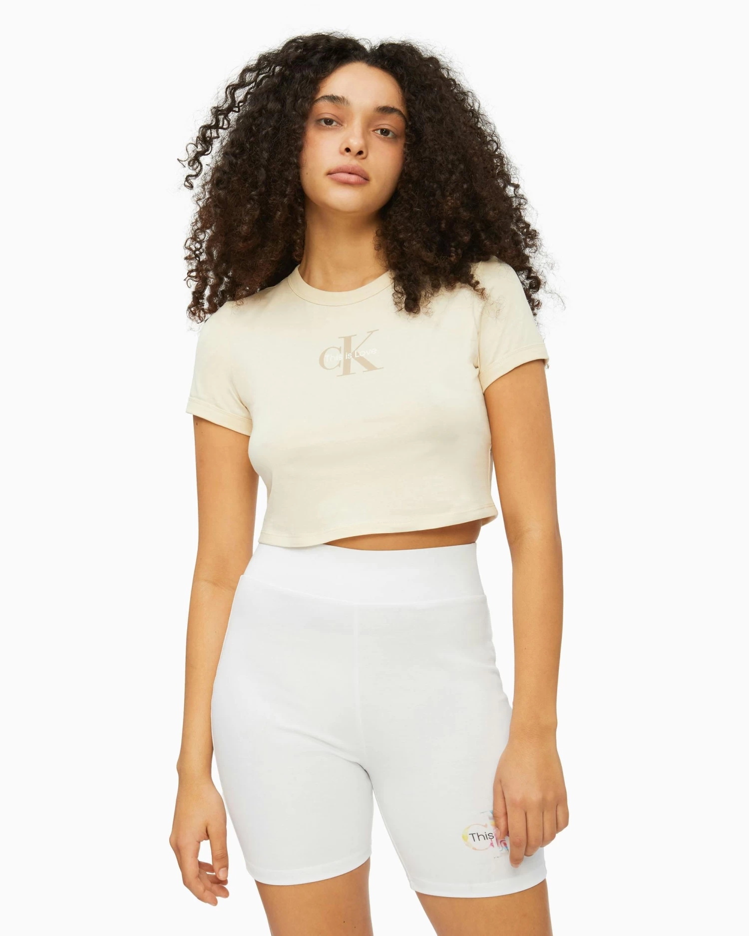 Calvin Klein Pride Cropped Logo T-shirt
