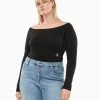 Calvin Klein Plus Size Bardot Top