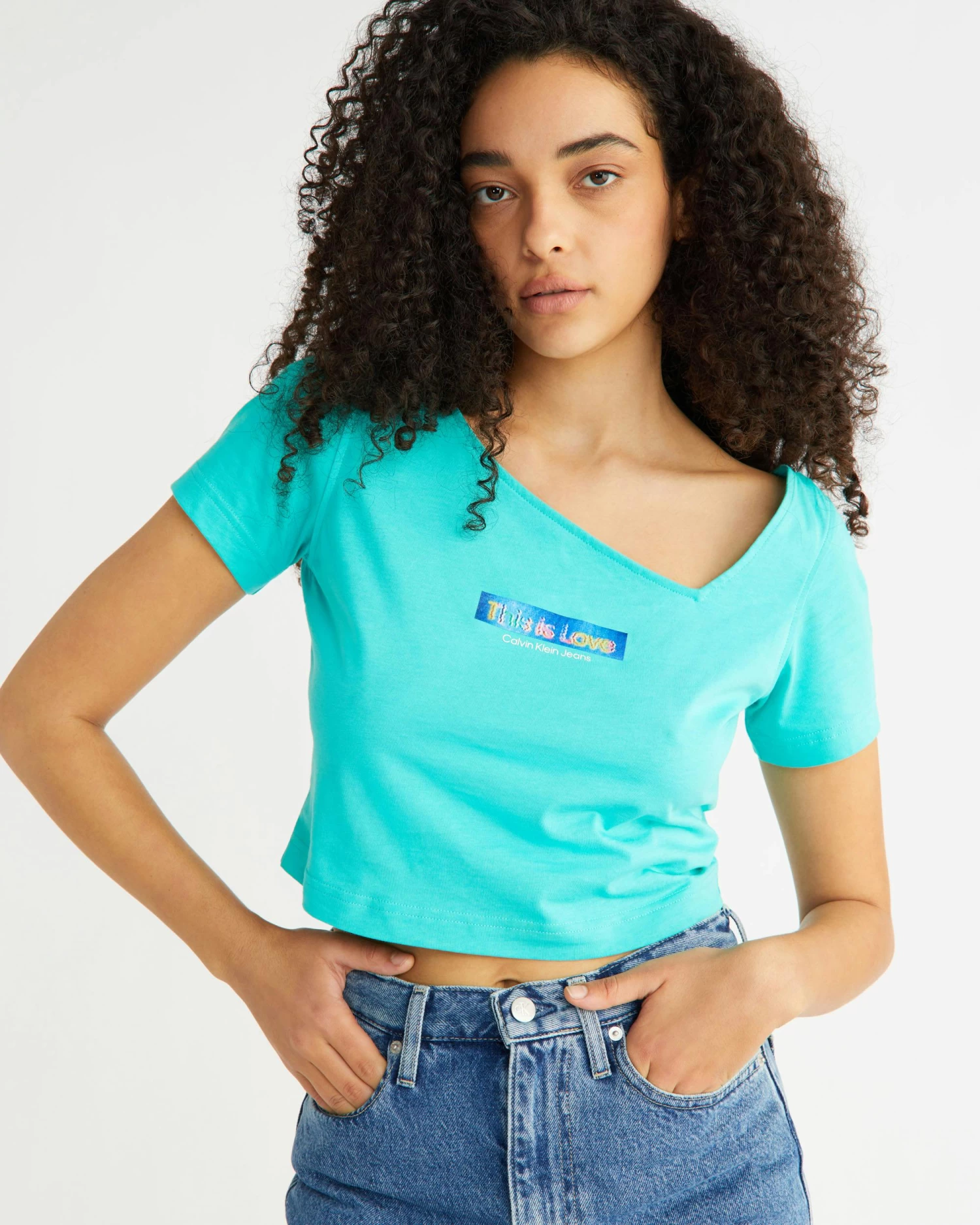 Calvin Klein Pride Cropped Baby T-Shirt - Image 3